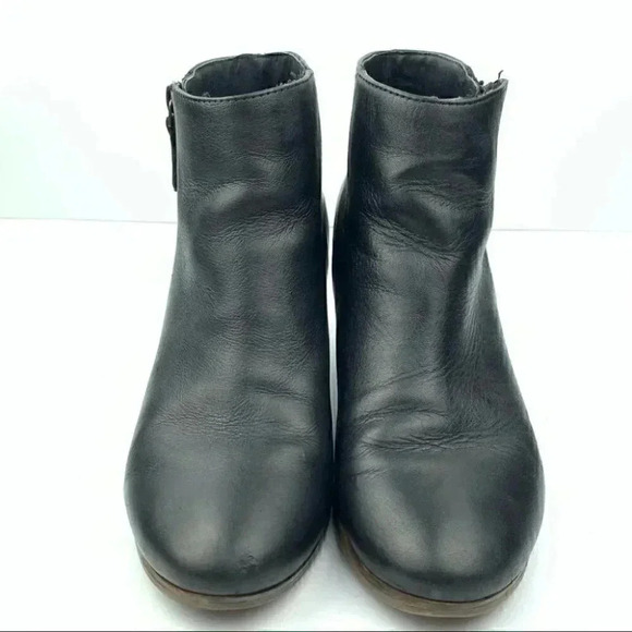 Crown Vintage ankle booties sz 6.5 black leather - Picture 2 of 12